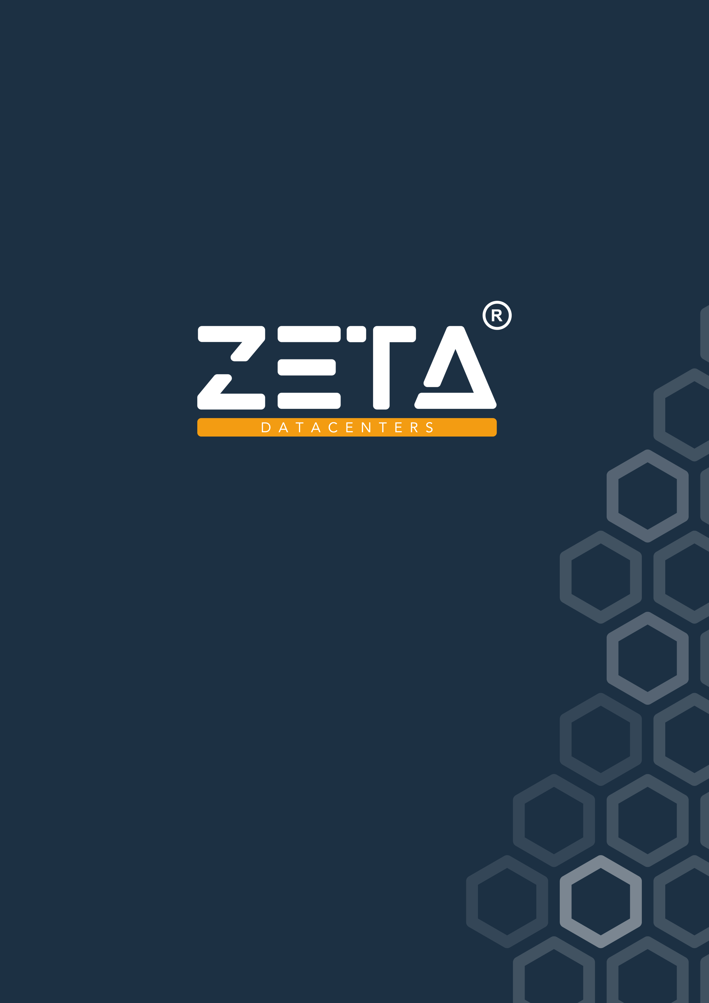 Voorblad ZETA Datacenters, navy