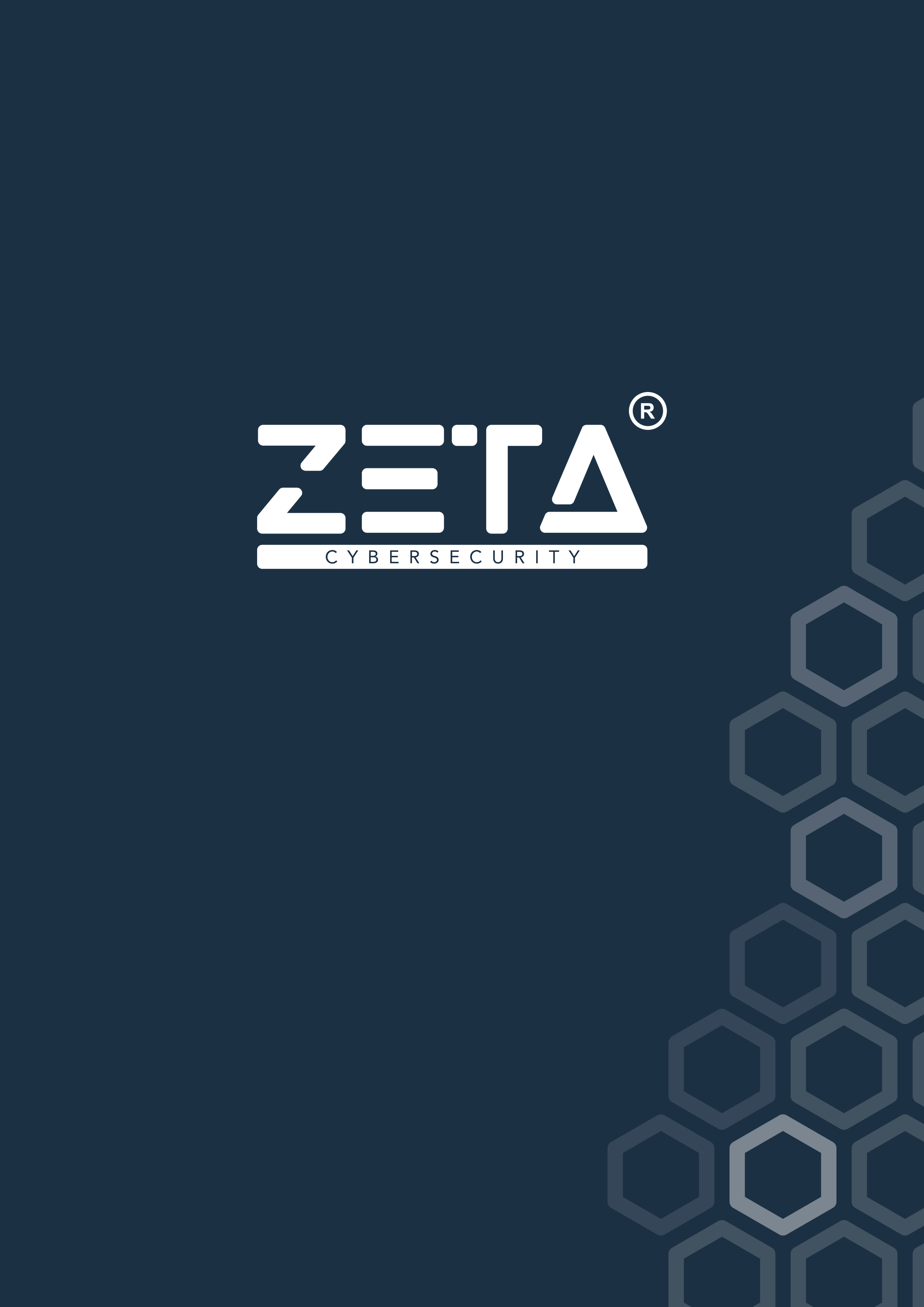 Voorblad ZETA IT Security, navy